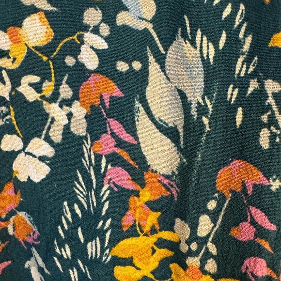 EUC A New Day Yellow Floral Maxi Sundress with Flutter Sleeves Size Small - Picture 7 of 7